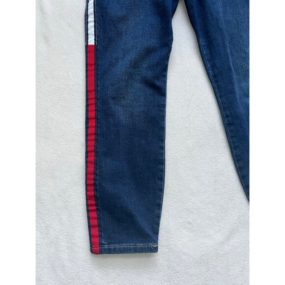 Tommy Hilfiger Dark Wash Mid Rise Tribeca Skinny Jeans Size 10 - Picture 3 of 10